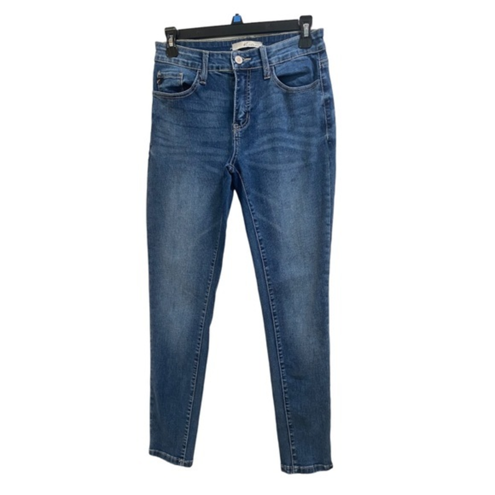 Kancan Mid Rise Skinny Women’s Stretch Blue Jeans Sz 7/27 Style KC11214CHD EUC‎